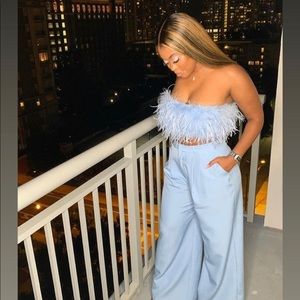 Lavender fur 2 piece set